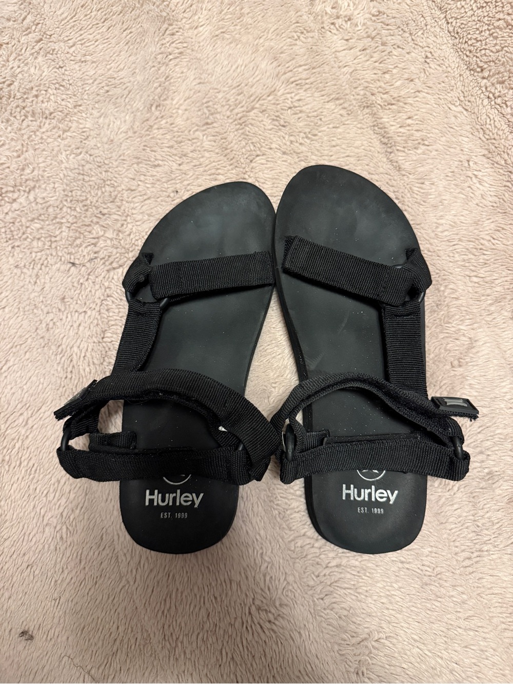 Hurley Black Webbed Sport Sandals